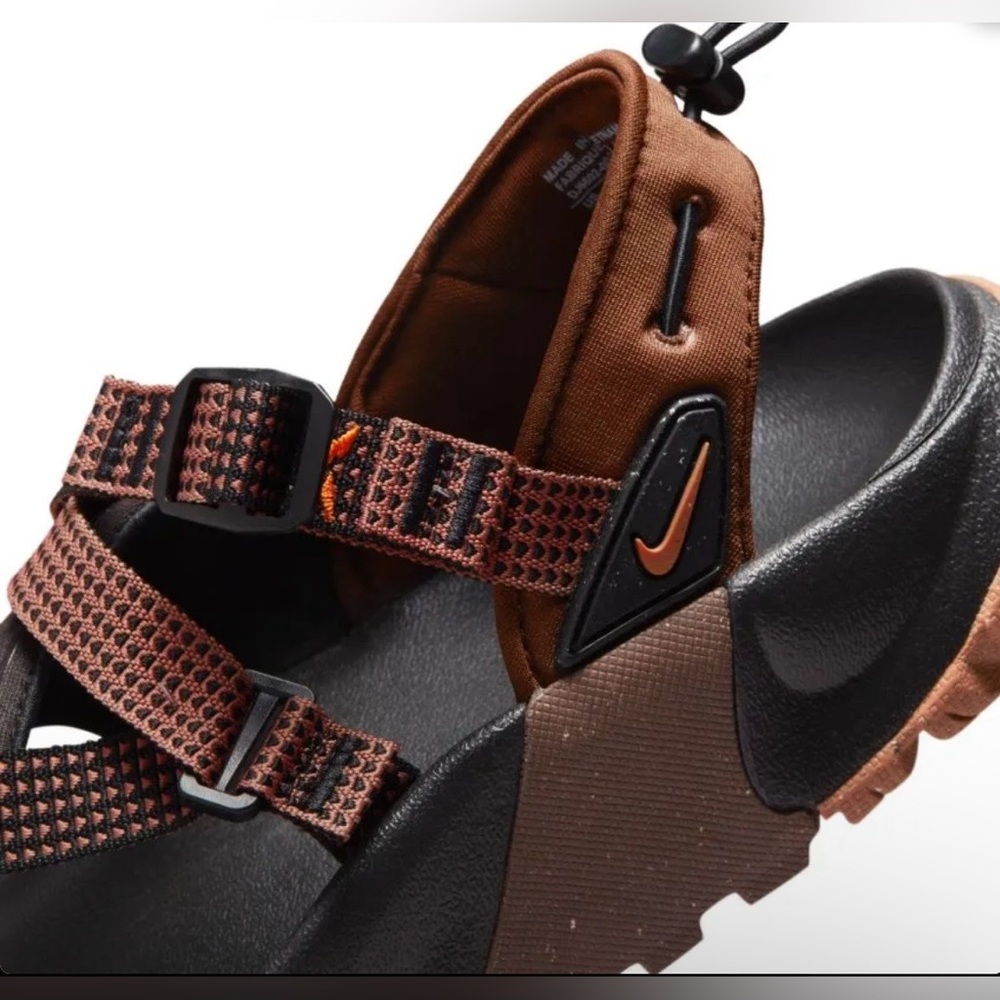 NWOB Nike Oneonta Next Nature Sandals in Black/ Gum Med Brown Cacao Wow Size 9 - Picture 3 of 8